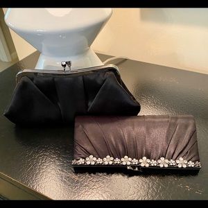 - Jessica McClintock Black Satin Evening